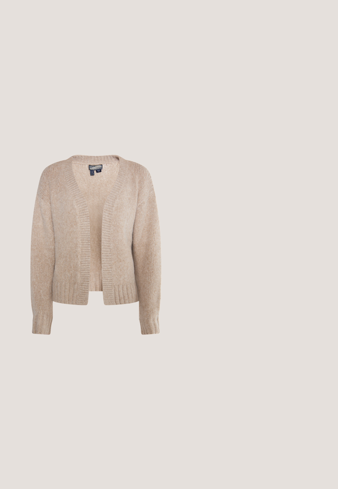 Beige gestrickter Cardigan mit offenem Vorderteil, gerippten Bündchen und Saum. Die Textur ist weich und leicht flauschig, was ein gemütliches Erscheinungsbild unterstreicht.; Hellblaues Blumenkleid mit kurzen Rüschärmeln, einem V-Ausschnitt und Rüschendetails entlang der Nähte und dem Saum. Mittel-lang mit einem fließenden Rock.; Beige offene Sandale mit Blockabsatz, dünnen überkreuzten Riemen über den Zehen und Knöchelriemen mit kleiner Schnalle.; Beige gewebte Strohtasche mit cremefarbenen Ledergriffen, Besätzen und Kordelzügen an den Seiten vor hellgrauem Hintergrund.; Vergoldete Halskette mit einem blattförmigen Anhänger. Der Anhänger weist detaillierte Adern und Texturen auf und hängt an einer dünnen Kette.; ONLY ONLHANNA BRAIDED BELT - Flechtgürtel - chocolate martini