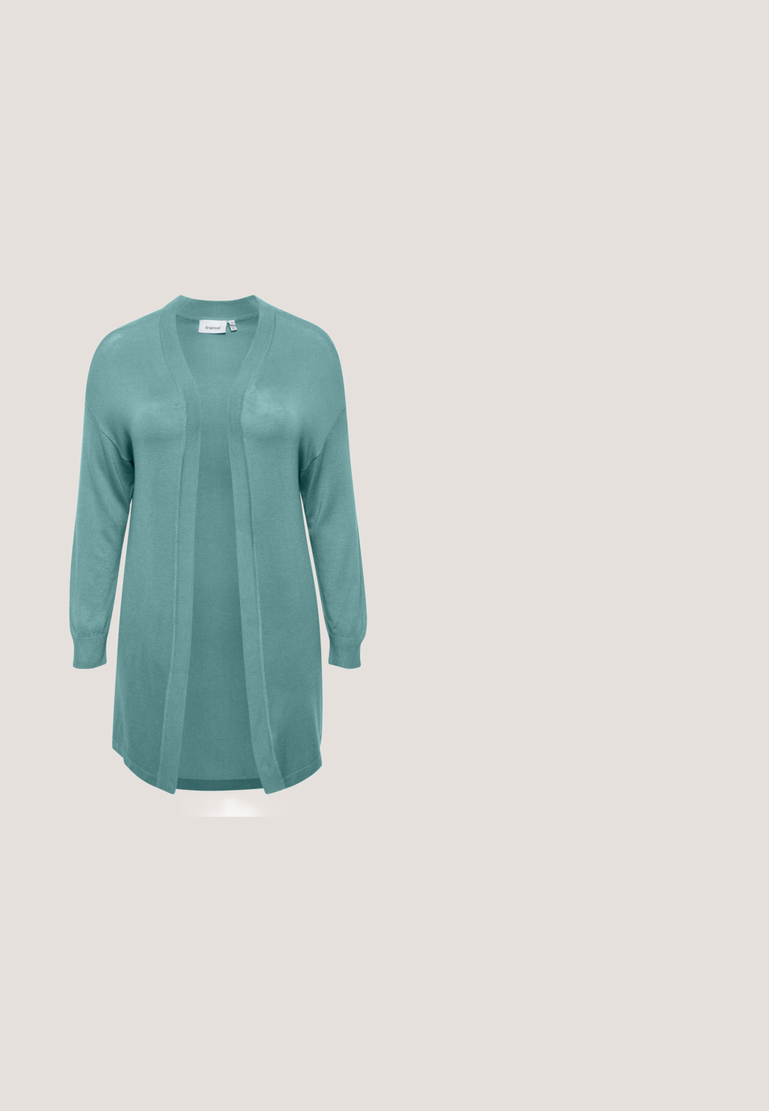 Cárdigan turquesa, tejido de punto ligero, diseño de frente abierto, mangas largas, acentos acanalados en los puños y el dobladillo, ajuste relajado, textura suave.; Top sin mangas de color azul claro con un escote cuadrado, hecho de una tela suave, que presenta un diseño ajustado y una silueta minimalista.; Vaqueros skinny de denim azul claro con una cintura alta, que cuentan con un cierre frontal de botón y cremallera, cinco bolsillos y un ligero desgastado.; Zapatilla blanca con un exterior de cuero liso, punta redonda, seis ojales, cuello acolchado y suela de goma texturizada. Logo de la marca sutil en el lateral.; Bolso tote de cuero beige con asas dobles, correa de hombro desmontable y herrajes en tono dorado. Textura suave con bordes redondeados y un diseño minimalista.; Pendientes en forma de estrella en tono dorado con acentos de piedras transparentes, que cuentan con un diseño de aro y respaldos transparentes para mayor soporte.