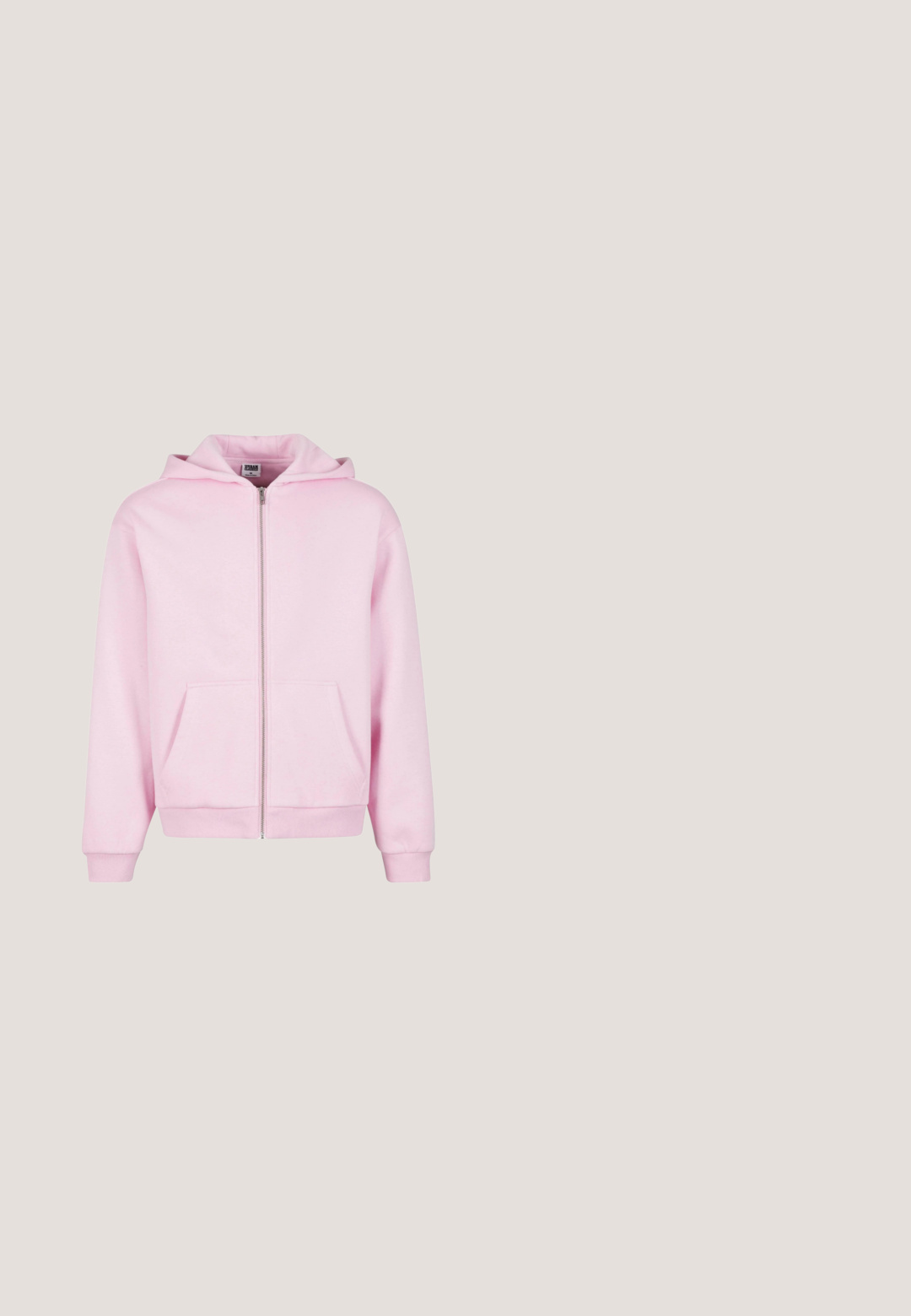 Urban Classics URBAN CLASSICS FLUFFY ZIP HOODY - Sweat zippé - softpink; T-shirt en coton rose avec une illustration de licorne ayant une crinière arc-en-ciel, un éclair et le texte "Flash la Licorne" écrit avec des étoiles jaunes.; Pantalons de survêtement rose clair en coton doux. Dotés d'une taille élastique et d'une coupe droite et décontractée. Pas de poches visibles ni de motifs.; Baskets rose clair avec semelle blanche et lacets, dessus en daim et tissu, conçues pour un usage décontracté, montrées de côté extérieur sur fond blanc.; Sac cabas en tissu rose avec des poignées courtes, avec le texte « KARL LAGERFELD » imprimé au centre avant.; Bracelet en perles en bois rose comprenant des perles rondes de tailles variées, avec des perles d'accent en argent brillant intercalées. Texture lisse dans l'ensemble.