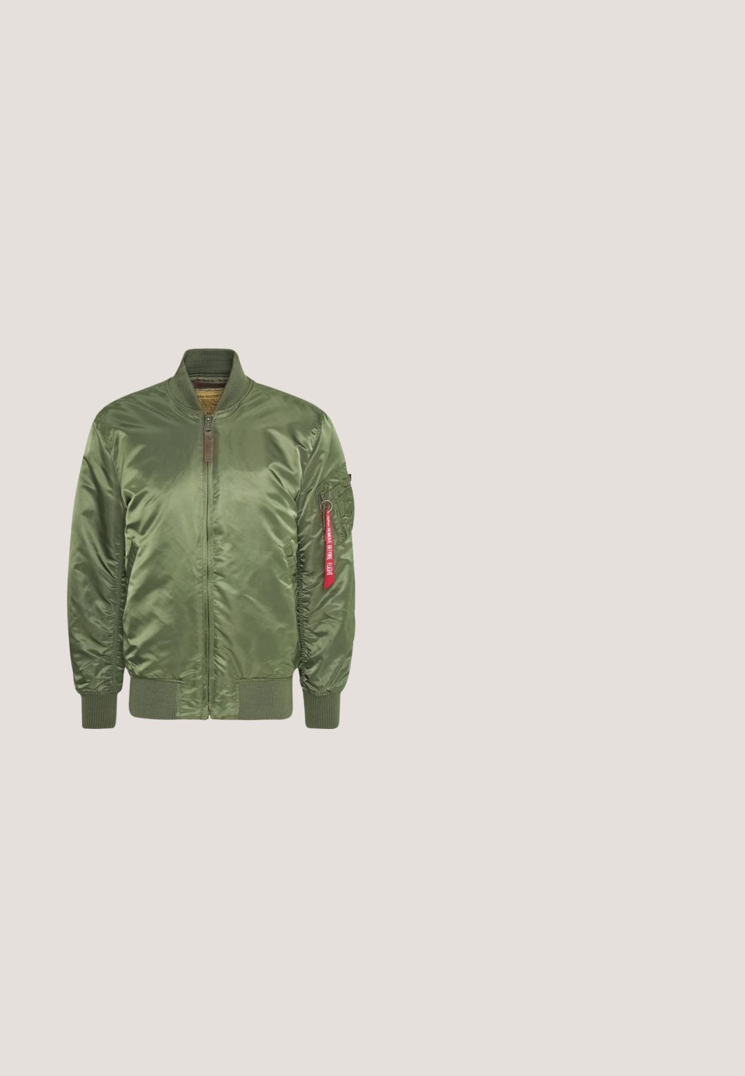 Veste bomber vert olive en finition satinée, dotée d'une fermeture éclair frontale, de poignets côtelés et d'une poche latérale avec un détail d'étiquette rouge.; Hoodie en coton brun avec une poche frontale et une capuche à cordon. Présente le mot "Dropsiäl" en relief dans une police gothique noire.; T-shirt oversized gris en coton, présentant une impression graphique d'une statue ailée et un texte stylisé sur le devant.; Pantalons cargo vert olive en tissu doux, dotés de poches latérales, de manches de cheville élastiques et d'un design classique ajusté.; Botte tactique beige avec un lacet montant à la cheville et une semelle en caoutchouc robuste, une botte debout et une montrant le motif de la semelle.; Sac à dos tactique beige avec plusieurs poches, sangles en toile, dos en maille rembourré, fermetures éclair et coutures renforcées pour plus de durabilité.