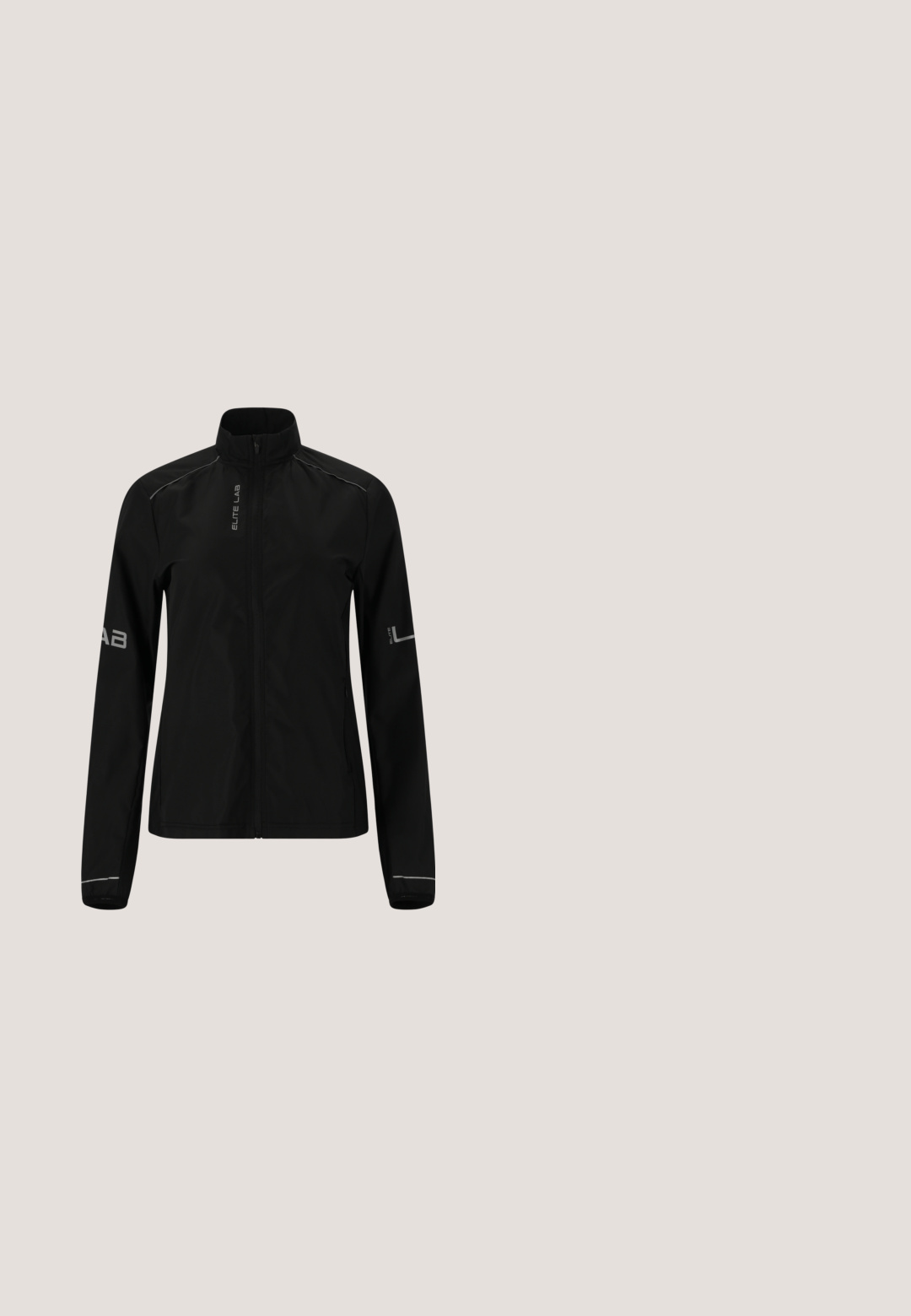 Veste légère noire avec col montant, fermeture éclair intégrale et accents réfléchissants. Elle dispose de manches longues et d'un design ajusté, fabriquée en tissu lisse.; T-shirt de sport noir en tissu lisse, avec un col rond et des manches courtes. Comprend un logo réfléchissant sur le côté gauche à l'avant.; ASICS CORE WINTER  - Collants hiver - performance black; Chaussure de sport noire légère avec tige en mesh, accents rouges contrastants, bout arrondi et semelle blanche amortie. Nom du modèle : Patriot 14.; Sac à dos noir avec une finition texturée, présentant des bandes réfléchissantes, un design de corde élastique et une poignée supérieure jaune vif. Fermeture à glissière.; Gants noirs en tissu imperméable, avec une section à texture antidérapante sur les paumes et une manchette en fausse fourrure douce pour le confort et la chaleur.
