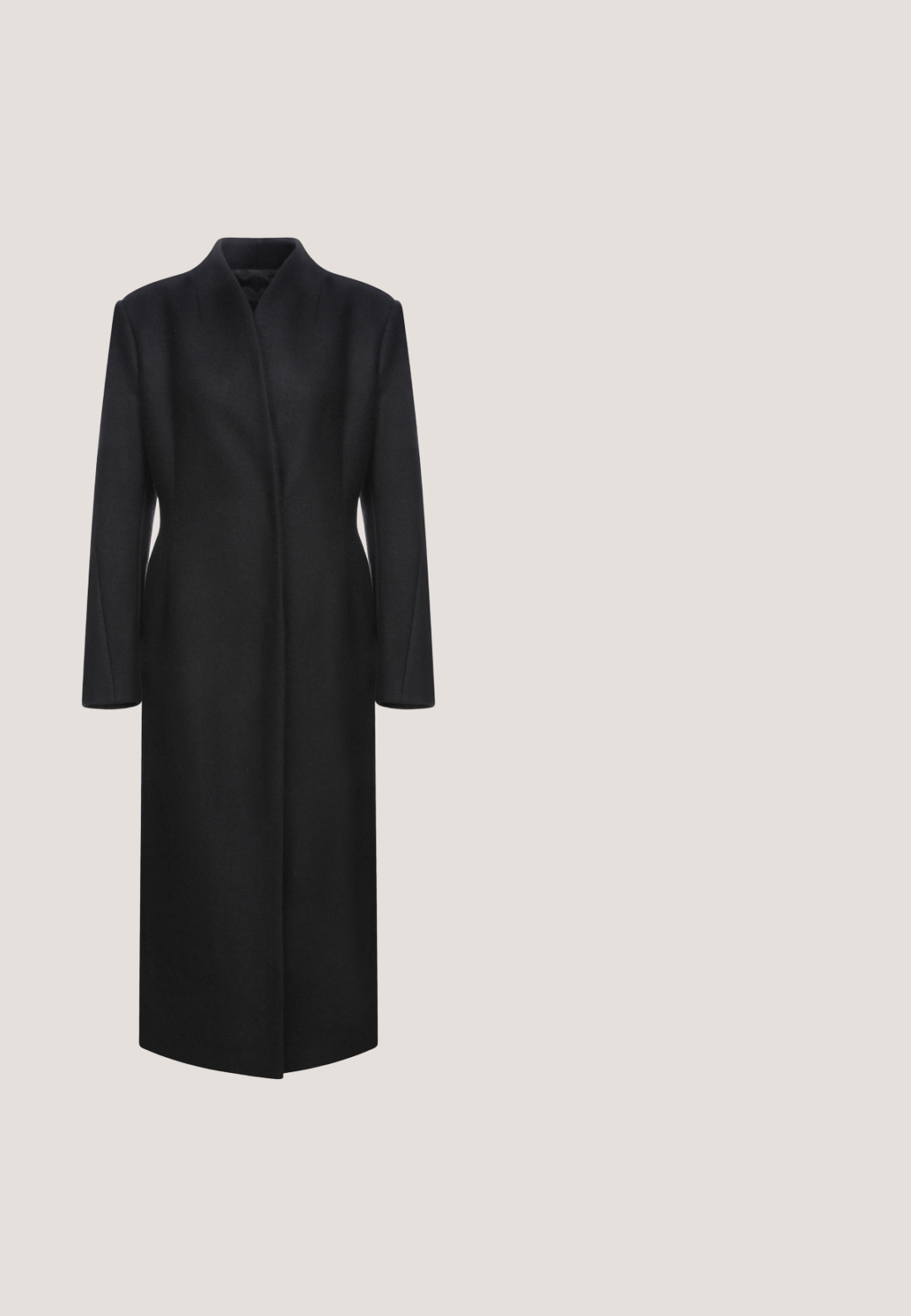 Abrigo de lana negro con un alto cuello, mangas largas y un corte recto. Diseño minimalista sin cierres ni patrones visibles.; Even&Odd by Zalando Chaqueta de punto - black; El vestido maxi de satén negro presenta largas mangas abullonadas y un escote en V profundo con detalles fruncidos en la parte frontal, mostrando una textura suave y una silueta elegante.; Bota de cuero negro hasta la rodilla con cordones en el frente, ojales de plata y hebilla lateral. Presenta un acabado texturizado y tacón apilado.; Broche ovalada con un borde acanalado en tonalidad dorada, que presenta un diseño floral de rosas rosas sobre un fondo claro. Textura suave y gráficos detallados.; Corsé negro hecho de un material suave, con ojales de metal, cordones para ajuste y una forma estructurada con amplios paneles laterales.