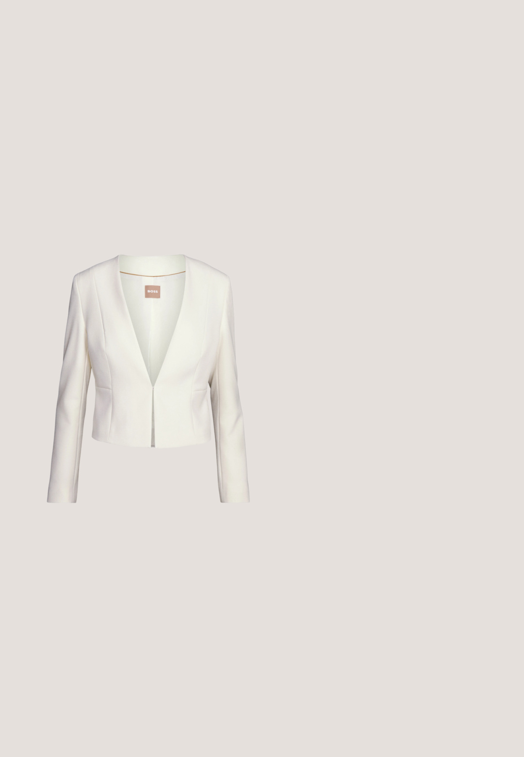 Valkoinen lyhyt bleiseri, jossa on pitkät hihat, V-pääntie, etulukitus ja sileä, muotoiltu kangas. Tägissä on "BOSS"-logo.; Vaaleanpunainen halterneck-uimapuku, jossa on korkea kaula-aukko, olkaimeton muotoilu ja rohkea leikkaus. Silkkinen kangas, jossa on pehmeä rakenne.; Beige leveled trousers yang lebar terbuat dari kain tekstur, dilengkapi dengan lipatan depan dan pinggang tinggi. Tidak ada saku atau hiasan yang terlihat.; Ruskeat nahkaiset korkokengät, joissa on rei'itetyt yksityiskohdat, nilkkaremmi ja pieni kultainen solki, kuvattuna sivusta valkoisella taustalla.; Olkalaukku, jossa on kerma värinen kangas, jossa on toistuva MK-logo-kuvio, ruskeat nahkaosuudet ja kultaketjuolkaint. Mukana irrotettava ruskea hihna.; Persée Paris FLOATING ROUND SAPPHIRE - Sormus - yellow