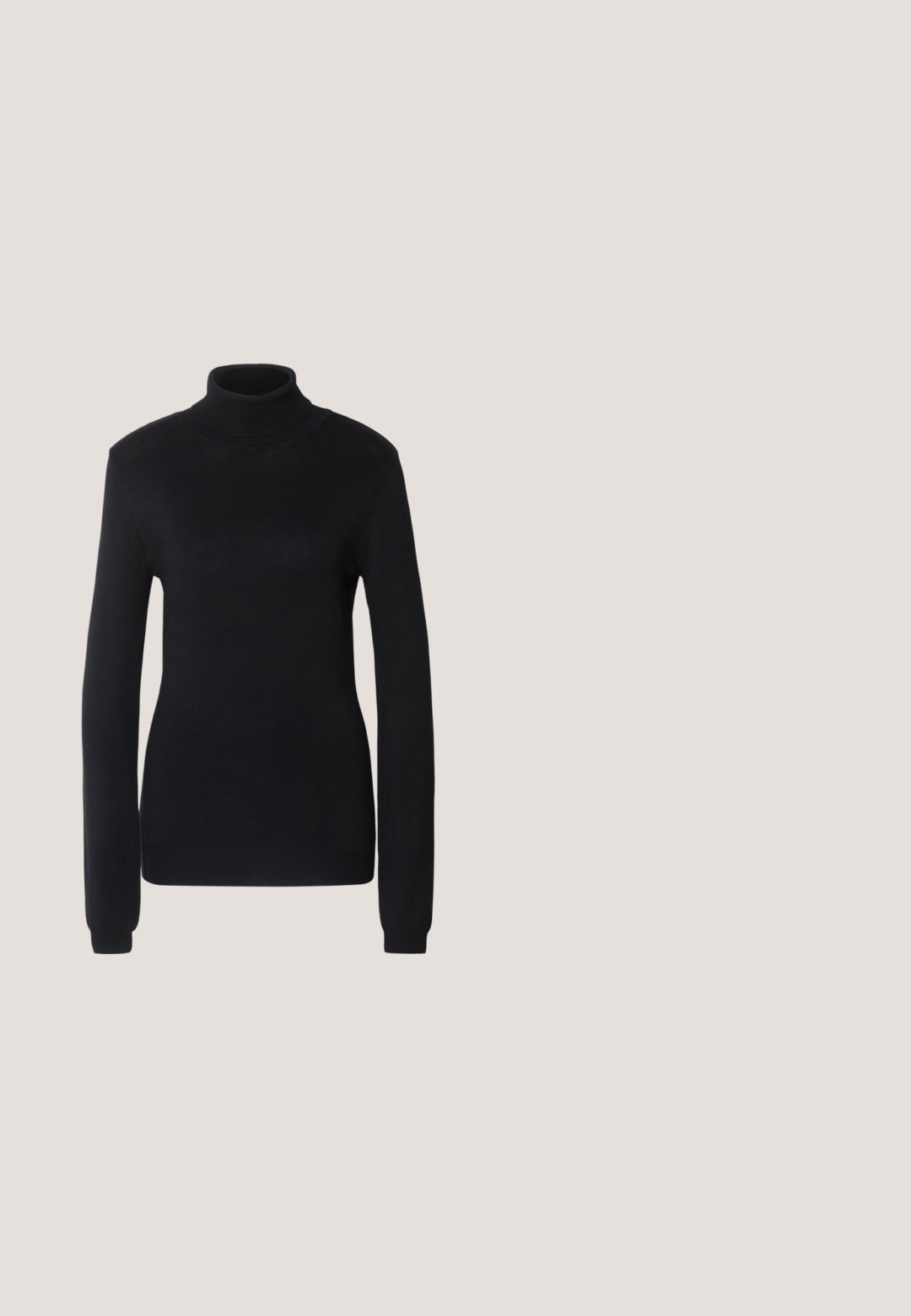 Sort turtleneck sweater lavet af et blødt strikstof, med lange ærmer og en tætsiddende silhuet, der har ribbet krave og kant.; Sort skræddersyet blazer-kjole med en enkelt knaplukning, skarpe klapper og lange ærmer. Har en tætsiddende talje og diskrete lommedetaljer.; Sorte lædersko med rund tå, tyk gummisål og snørebånd. Designet har dekorativ syning langs overdelen.; Solbriller med en blank skildpaddeskalramme, firkantet form, gradientbrune linser, teksturerede arme og metal logo detaljer.; ALDO ARISE - Skuldertasker - bone; Delikat guldkæde med sammenkoblede ovale led og en justerbar lukning med en lille rund vedhæng.