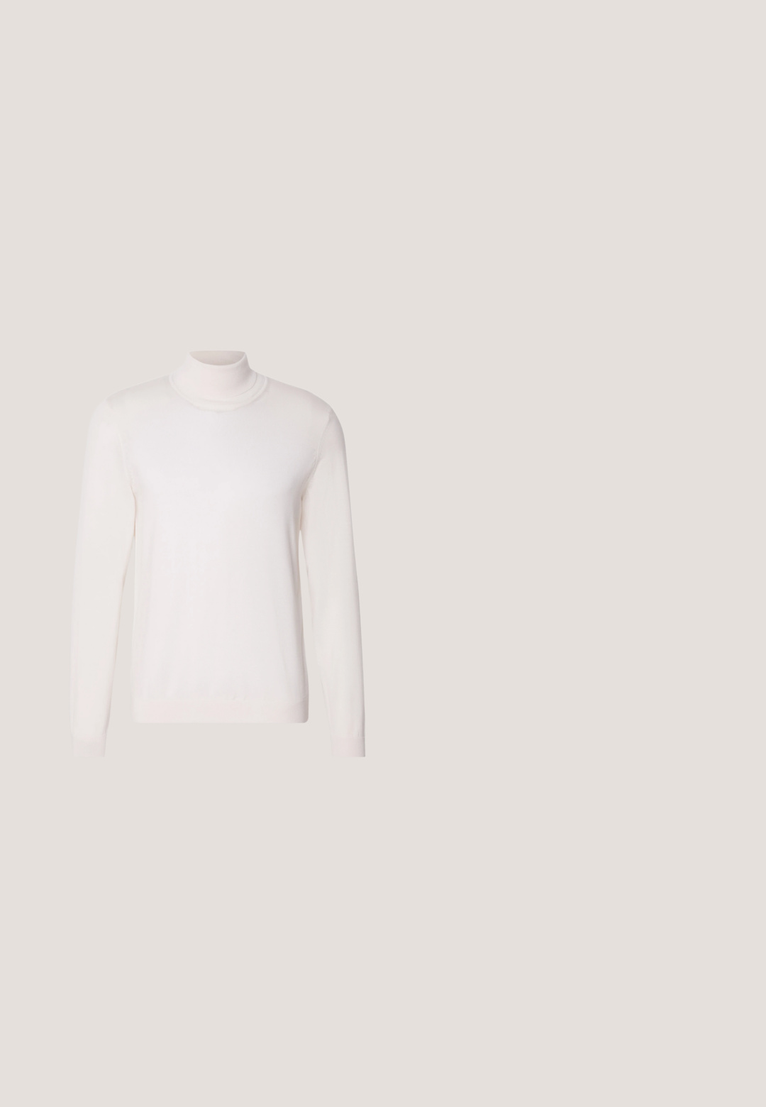Lyserød rullekravesweater med lange ærmer, blød tekstur, ribbet krave og manchetter, der har et klassisk, tætsiddende design.; BOSS CRAIG - Skjorter - medium beige; Beige skræddersyede bukser i tekstureret stof med flad front og lige ben. Har sidelommer og bæltestropper, der giver et poleret udtryk.; Brune læder dressko med et elegant design, rund tå, fem snørehuller og en lav stablet hæl. Har diskret syninger.; Marineblåt slips med et gentagende mønster af farverige vintage frimærkedesigns i kvadratiske rammer.; Brun læderbælte med en glat overflade, der har en sølvfarvet metal rektangulær spænde og en tilspidset ende.