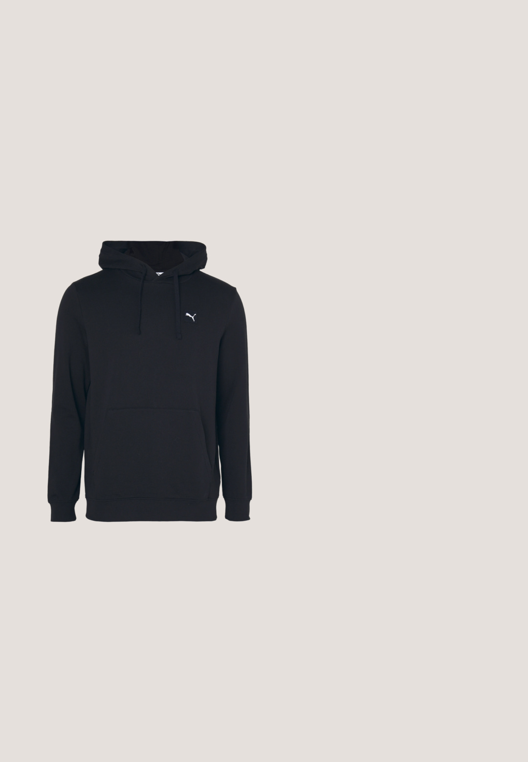 Sort hættetrøje lavet af en bomuldsblanding, med en lomme foran, snøre i hætten og et lille hvidt logo på brystet. Glat tekstur.; Herres olivengrøn T-shirt med korte ærmer og rund halsudskæring samt lille sort Timberland-logo på venstre bryst.; Lys blå denimjeans med lige ben design, falmet udseende, fem lommer og en knappelukning i taljen.; Sort lavtop sneaker med beige tekstureret sål, snørebånd og lille sidelog på en ensfarvet lysegrå baggrund.; Skildpaddemønstrede solbriller med grønne linser, der har runde stel. Leveres med en sort drawstring-pose med "URBAN CLASSICS" logo.; Sort nylon messenger-taske med justerbar rem, fladt design og et sideetiket med et logo. Glat tekstur og minimalistisk stil.