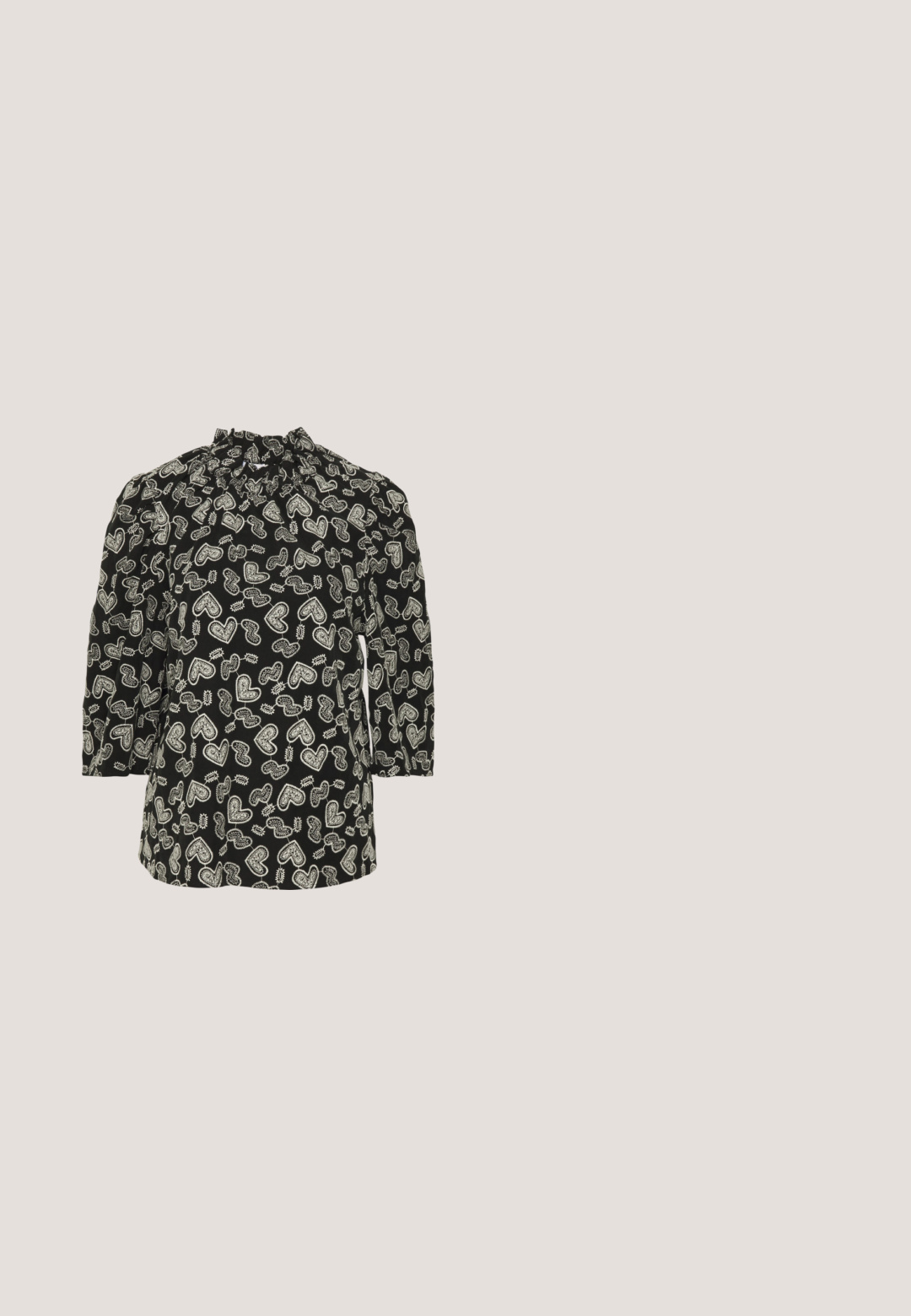 Hofmann Copenhagen ELLE TOP - Langærmet T-shirt - black; Grå skræddersyede bukser lavet af vævet stof, med lige ben, frontfolder og en glat tekstur.; Sort vævet flad sko med en lille rem og guldlås, rundet tå og solid hæl mod en ensfarvet hvid baggrund.; Sorte firkantede solbriller med gradientlinser, fremtrædende logo på siden, tykke stel og glat tekstur.; Juicy Couture BLOSSOM - Håndtasker - black; Sølv halskæde med en uendelighedssymbol vedhæng med en struktureret overflade og glitrende detaljer, hængende fra en delikat kæde.