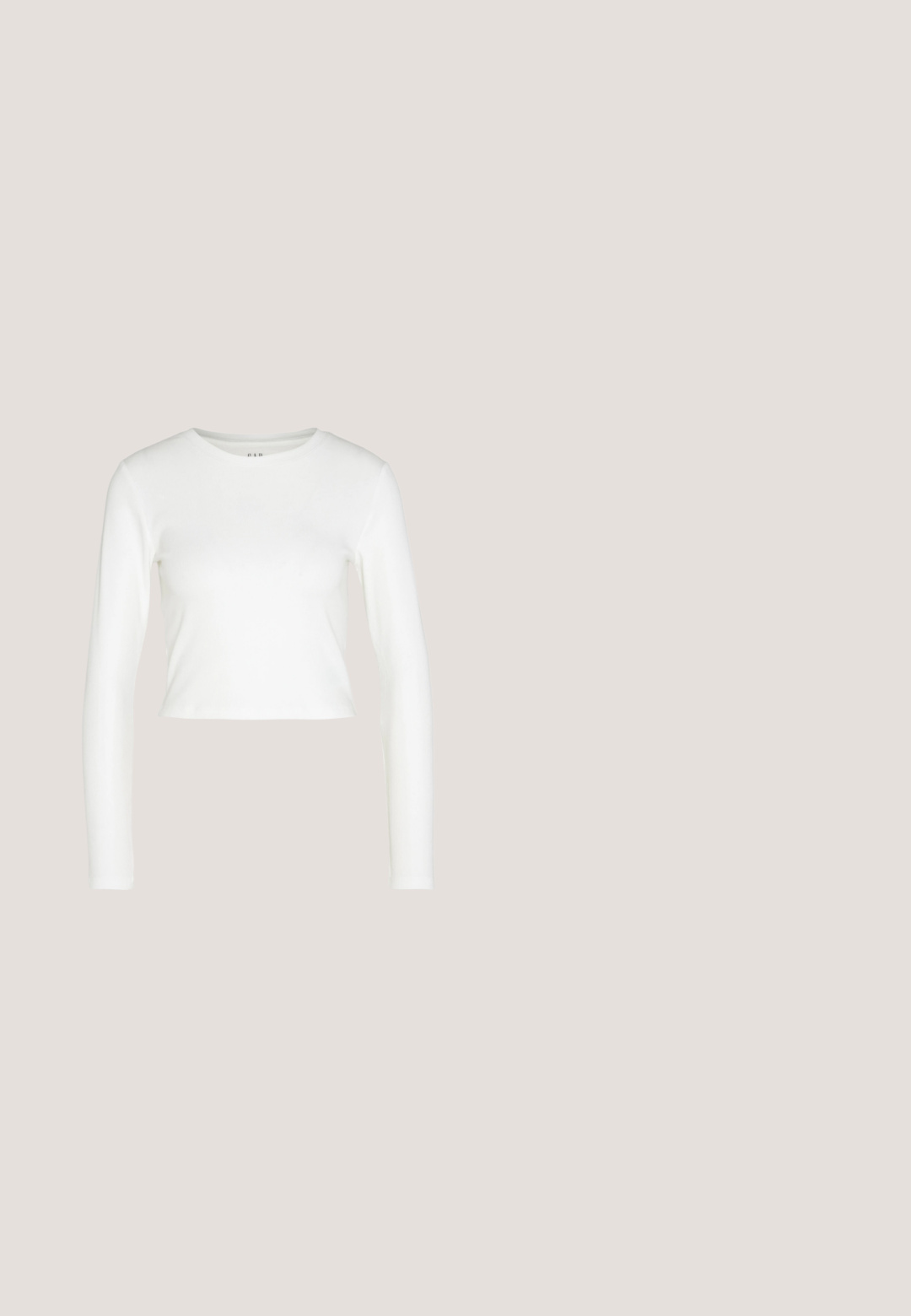 GAP ULTRA CROP RIB TEE - Langærmet T-shirt - new off white; Sorte vide ben bukser lavet af et glat stof, med en frontknaplukning og to frontfolder for ekstra detaljer.; Sorte læder platform sandaler med peep-toe design, ankelrem og en kraftig firkantet hæl. Glat tekstur og minimalistisk stil.; Even&Odd by Zalando Solbriller - black; Hvid taske i faux læder med en struktureret trekantet form, enkelt justerbart skulderstrop og en flaplås med kurver.; Sølv hoops øreringe har et glat, afrundet design med en slank profil og sikker spænde. Minimalistisk stil med en poleret finish.