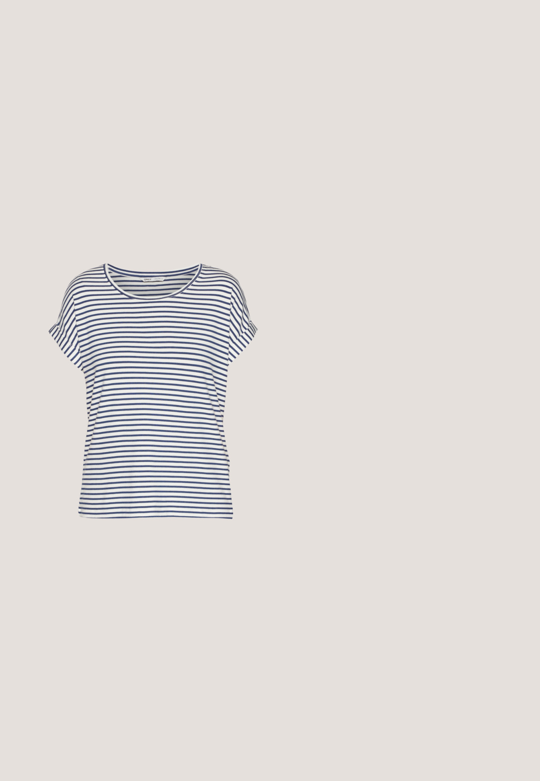 Camiseta de manga corta a rayas en blanco y marino, con cuello redondo y corte relajado, confeccionada en suave tejido de algodón.; Jeans ajustados de mezclilla azul media, con una cintura alta, cinco bolsillos y un ligero desgastado. La tela tiene una textura suave y un ligero estiramiento.; Zapatillas de plataforma blancas con una textura de cuero suave, detalles perforados y cordones planos; cuentan con una suela de goma blanca gruesa.; Un par de gafas de sol rectangulares con montura translucida azul clara y lentes gris oscuro, que cuentan con patillas rectas y detalles de hardware mínimos.; Bolso de mano de imitación cuero blanco con una forma triangular estructurada, correa ajustable única y cierre con solapa acentuada en curva.; sweet deluxe EARRING - Pendientes - silver-coloured
