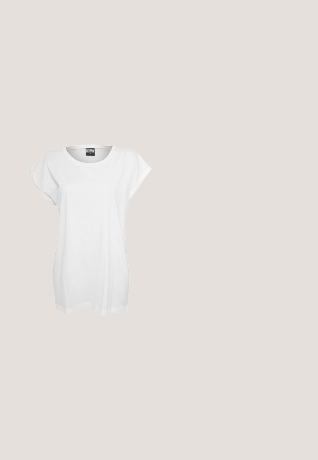 Hvid kortærmet t-shirt lavet af bomuld, med en afslappet pasform, bred halsudskæring og minimalistisk design uden mønstre eller accenter.; Sorte skinny jeans i denim med høj talje, fem lommer, bæltestropper og subtile syninger. Glat tekstur, tætsiddende pasform.; Hvide lædersandaler med justerbare spænder, lagdelt sort platformssål og orange syning langs kanten.; Sorte rektangulære solbriller med mørkt tonede linser, tyk plastramme og brede stænger. Glat overflade og kantet design.; Sort faux læder crossbody taske med krokodillestruktur, guldhardware og en aftagelig rem. Har klaplukning og indvendigt rum.; Sølvøreringe med et minimalistisk design. Cirkulær form, glat tekstur og tynd profil. Letvægtige med en poleret overflade.