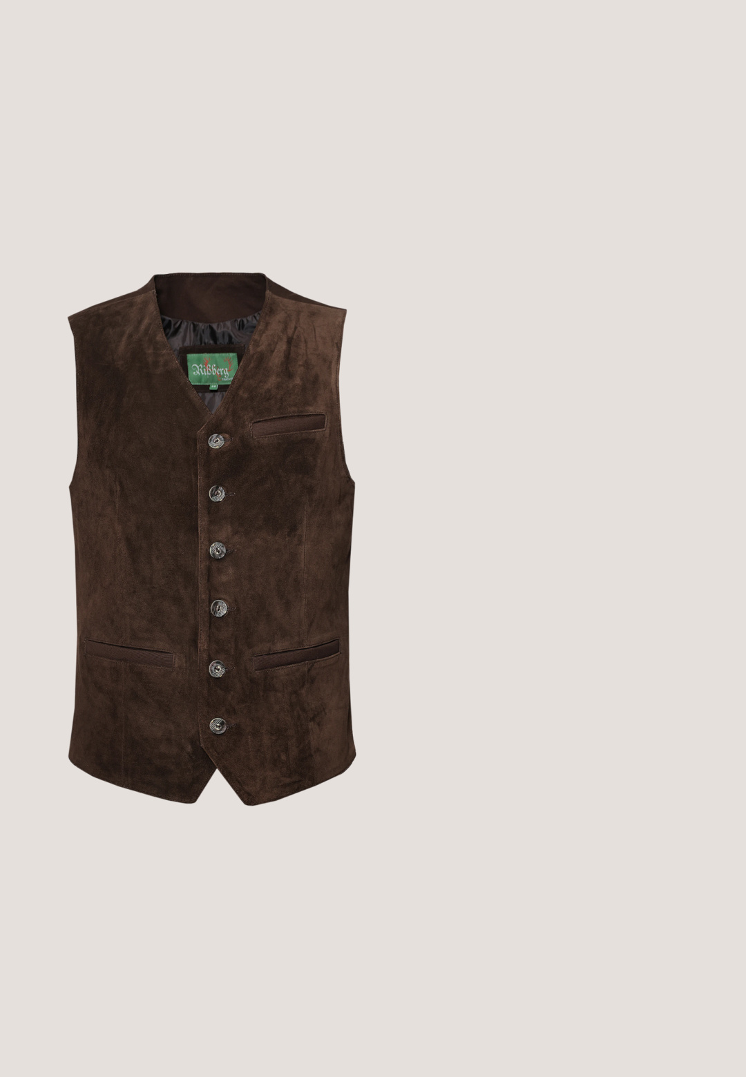 JCC Vest - brown; Olivengrøn turtleneck sweater med lange ærmer, ribbede manchetter og en glat, blød tekstur. Enkel, tætsiddende design uden mønstre eller accenter.; Herre flannel skjorte med et flerfarvet skotsk mønster i sort, grøn, gul og hvid. Lange ærmer og knaplukning. Blød tekstur.; Mørkegrønne denim jeans med lige skæring, udstyret med kobberstikninger, et klassisk fem-lomme design og en knap-gylp.; Sort ruskind bådsko med hvid syning, snørelukning foran og gummisål, sidevisning.; Rektangulære solbriller med skildpaddemønster, lysebrune hydrofobe linser og tynde stænger med indgraveret Timberland-logo.