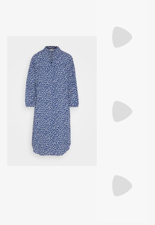 Esprit DRESS MIDI  - Vestido informal - ink; Zapatillas de plataforma blancas con una textura de cuero suave, detalles perforados y cordones planos; cuentan con una suela de goma blanca gruesa.; Bolso de hombro de cuero crema con forma de media luna, correa delgada y sutil detalle de costuras. Diseño minimalista con acentos de hardware en tono dorado.; Pendientes de aro de plata, forma circular, textura lisa y brillante, y ancho constante en toda su extensión. Diseño minimalista sin acentos adicionales.