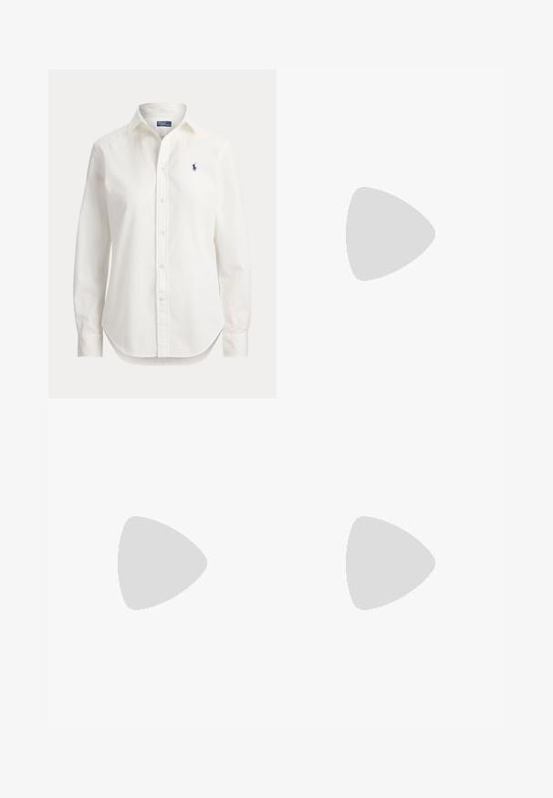 Valge pika varrukaga nööbitav triiksärk, krae ja väikese sinise polomängija logoga vasakul rinnal.; Filippa K EMMA TROUSERS - Püksid - desert tau; Pruun nahkne kuni põlve saabas sileda tekstuuriga, hõbedase tooni klambrid ja madal kühveldatud konts. Omab peeneid sisetikkimise detaile.; Pruun nahast vöö poleeritud hõbedase ovaalse pandlaga, mitme reguleerimisauguga ning õmmeldud servadega hele taustal.