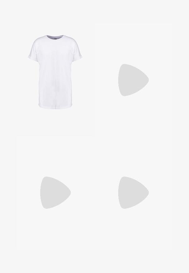 Weißes Baumwoll-T-Shirt mit kurzen Ärmeln, Rundhalsausschnitt und lockerer Passform. Glatte Textur und keine sichtbaren Muster oder Designs.; Dunkelblaue gerade geschnittene Denim-Jeans mit Vordertaschen, Knopfverschluss, Gürtelschlaufen und sichtbaren Nähten.; Bordeauxfarbene Lederschuhe mit braunen Gummisohlen, runder Zehenform, weißen Nähten und goldenen Ösen. Das Innenfutter weist eine gelbe Beschichtung auf.; Ray-Ban Sonnenbrillen mit grünen Gläsern, schwarzen Kunststoffrahmen und goldenen Akzenten an den Rändern. Quadratische Form mit matter Oberfläche.