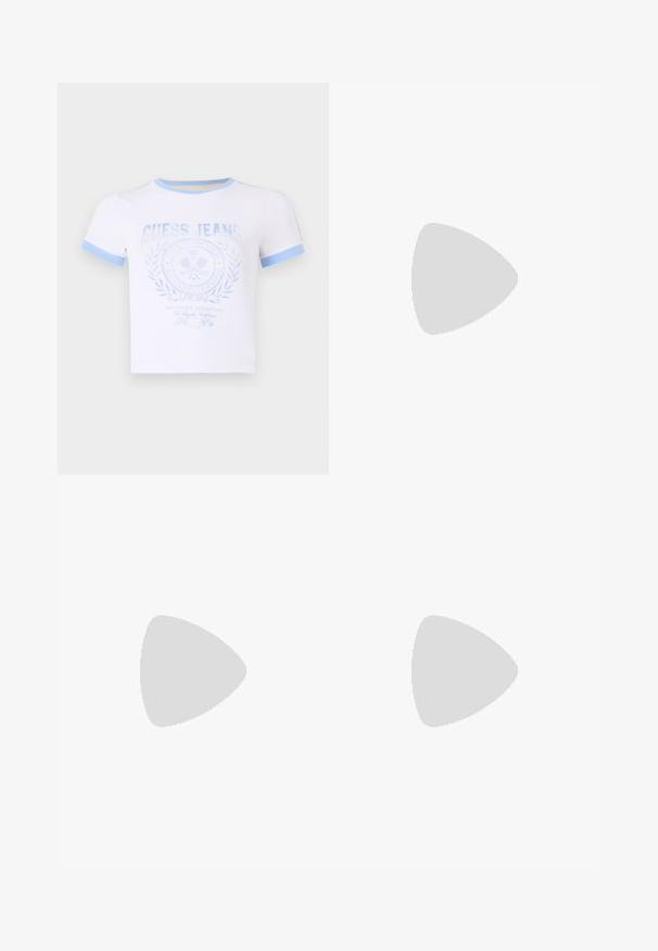 T-shirt blanc en coton avec col et manches côtelés bleu clair, présentant un imprimé graphique bleu décoloré et un design de logo circulaire sur le devant.; Pantalons cargo larges en vert olive avec deux poches latérales, fabriqués à partir d'un tissu doux et durable. Présente une couture détaillée et une fermeture à bouton.; Basket blanche épaisse avec semelle épaisse, design à lacets, et marquage "Buffalo" sur le côté et le talon.; ALDO MARTISSA - Sac à main - pastel multi-coloured