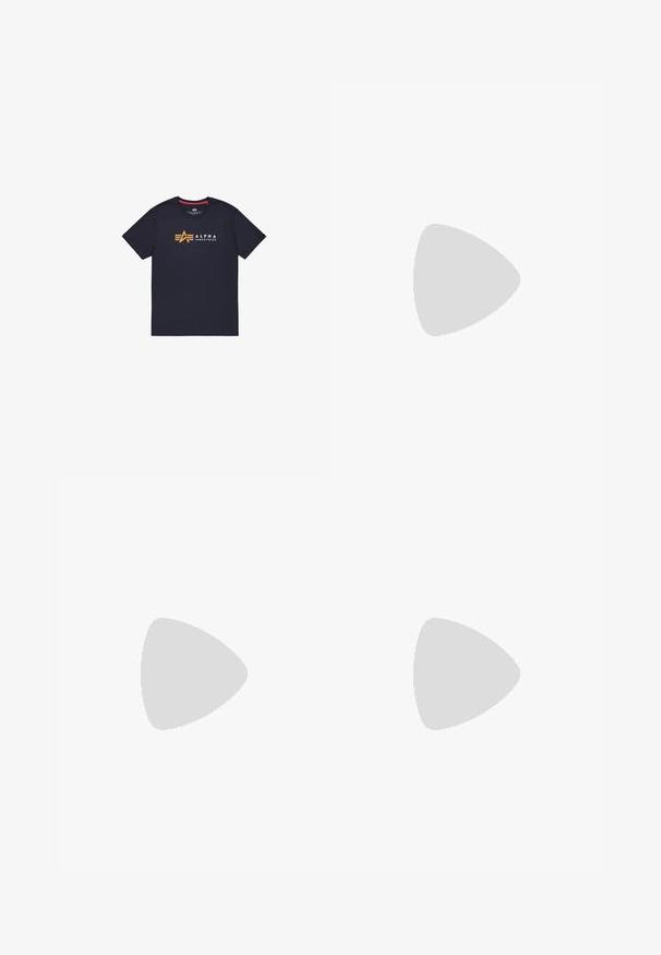Μπλε σκούρο βαμβακερό T-shirt με στρογγυλή λαιμόκοψη, κοντά μανίκια και κεντρικό σχέδιο λογότυπου "ALPHA INDUSTRIES" σε κίτρινο και λευκό.; Μαύρες φόρμες με ίσια γραμμή, ελαστική μέση και λεία υφή. Χωρίς ορατά σχέδια ή μεταλλικά στοιχεία. Απλός σχεδιασμός.; Μαύρα και γκρι αθλητικά παπούτσια με ανώτερο μέρος από δίχτυ και σουέτ, διαθέτοντας λευκή ενδιάμεση σόλα, κορδόνια και έντονο λογότυπο "N" στο πλάι.; Arnette HAMIE - Γυαλιά ηλίου - light grey/silver-coloured