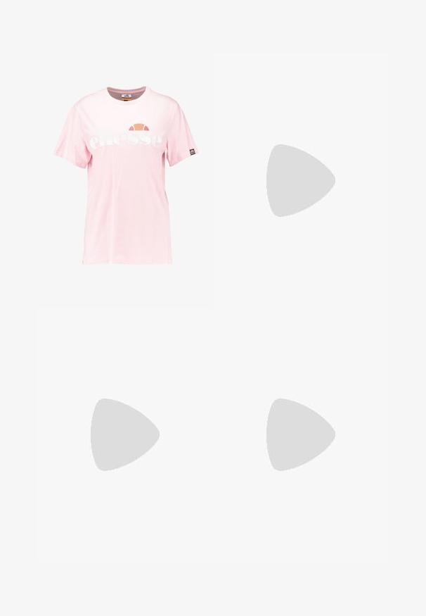 T-shirt en coton rose clair avec un grand logo "ellesse" blanc, col rond, manches courtes et un petit écusson logo sur la manche.; Pantalons en denim bleu clair avec une taille haute, des jambes droites et des poignets froncés. Présente un design classique à cinq poches et une fermeture à bouton à l'avant.; Baskets plateformes blanches avec une tige en cuir lisse, un col rembourré, une semelle en caoutchouc grise et des accents dorés arborant le logo Puma.; Boucles d'oreilles en or en forme de créole avec un design texturé, ornées de petites perles le long du bord. Elles ont une forme de créole fermée et un fermoir à clou.