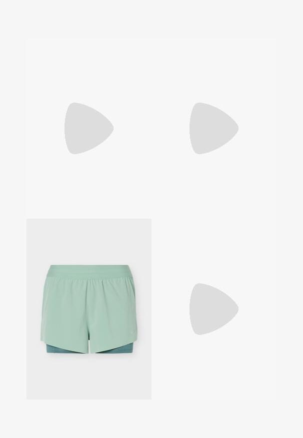 Débardeur noir sans manches avec col montant et ourlet légèrement arrondi, présenté sur un fond plat gris clair.; Shorts de sport superposés vert menthe avec une large ceinture et une couche intérieure de compression visible sous le tissu extérieur.; Baskets Nike noires avec une tige texturée, arborant un design élégant, une fermeture à lacets, et une unité d'air visible au talon. Accent de marque minimaliste.; Gants sans doigts noirs avec un design texturé. Fabriqués en matériau respirant, dotés d'un trou pour le pouce et d'une paume renforcée pour une meilleure prise.