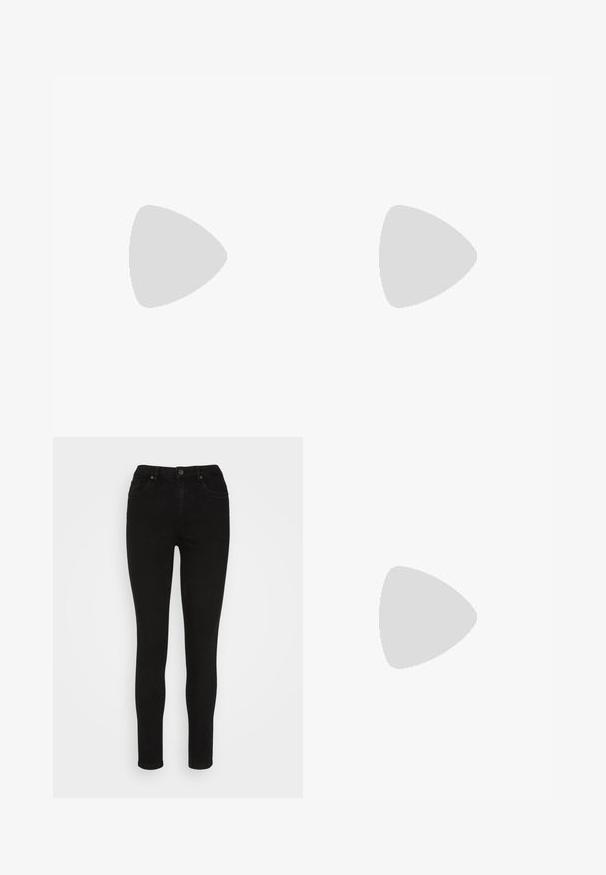T-shirt en coton noir avec des manches courtes, un col rond, des graphismes imprimés incluant du texte et des motifs lunaires sur le devant et les manches.; Vero Moda VMLUNA SOPHIA  - Jeans Skinny - black denim; Basket en cuir lisse gris Nike Air Force 1 avec un bout perforé, une semelle épaisse et un détail 'AIR' en relief sur le talon.; Lunettes de soleil noires en forme d'œil de chat avec des verres gris foncé, monture en plastique élégante, coins pointus et branches droites. Pas de métal visible ni d'accents.