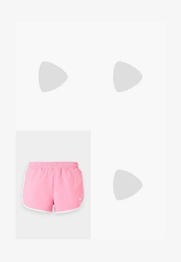 Pitkähihaista valkoista crop-topia, joka on valmistettu sileästä kankaasta. Siinä on kultainen Nike-logo painettuna rintaan ja klassinen pyöreä kaula-aukko.; Vaaleanpunaiset urheilushortsit valkoisilla reunoilla ja joustavalla vyötäröllä, esitettynä tasaisesti vaalealla taustalla.; Vaaleanpunainen urheilukenkä, jossa on ilmastointireikiä, nauhakiinnitys, korotettu pohja ja hento Nike-swoosh sivulla, esillä sivuprofiilista valkoisella taustalla.; Pehmeä vaaleanpunainen pehmustettu olkalaukku, jossa on kaksinkertaiset kahvat ja valkoinen suorakaiteen muotoinen etiketti, jossa lukee "Mads Nørgaard Copenhagen."