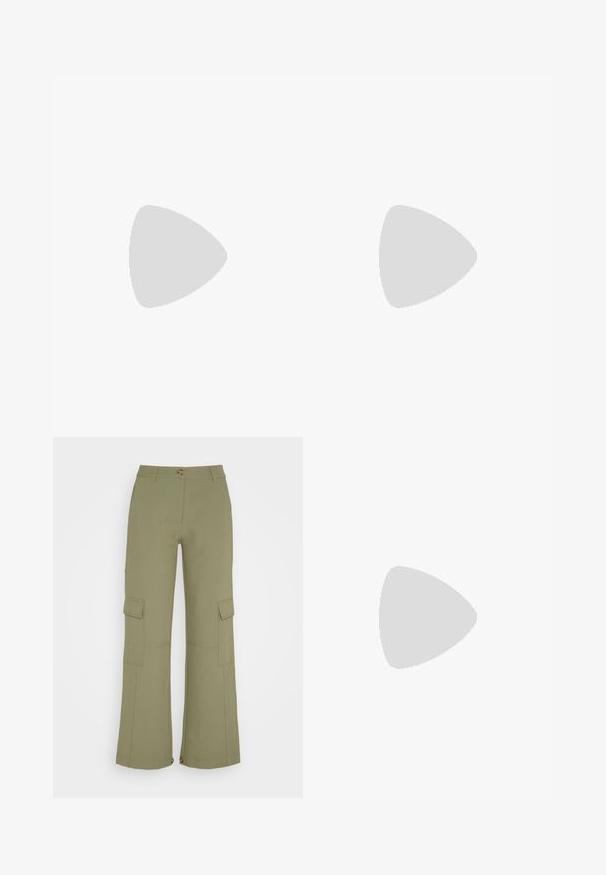 Cremefarbenes, oversized T-Shirt aus weichem Stoff, mit Rundhalsausschnitt und kurzen Ärmeln. In der Mitte steht der schwarze Text „VENUS.“; Envii PANTS - Cargohose - deep lichen green; Weißer und beiger Laufschuh mit blauen Akzenten, Mesh-Obermaterial, gepolsterter Sohle und Schnürdesign, von der Außenseite gezeigt.;  Gepolsterte grüne Schultertasche mit weicher Textur, rechteckiger Form, einem Trageriemen und goldfarbener Reißverschlussöffnung. Verfügt über ein gestepptes Muster.