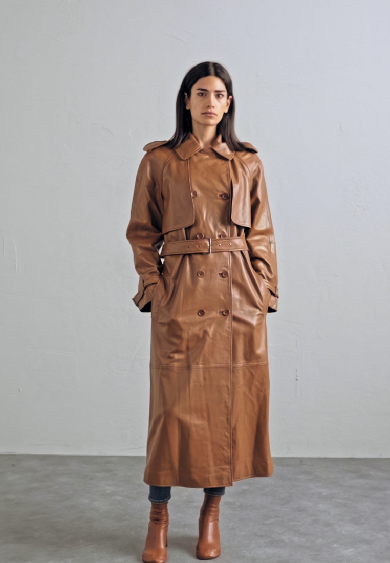 Alberta Ferretti LONG OVERCOAT Trenchcoat brown/braun Zalando.de