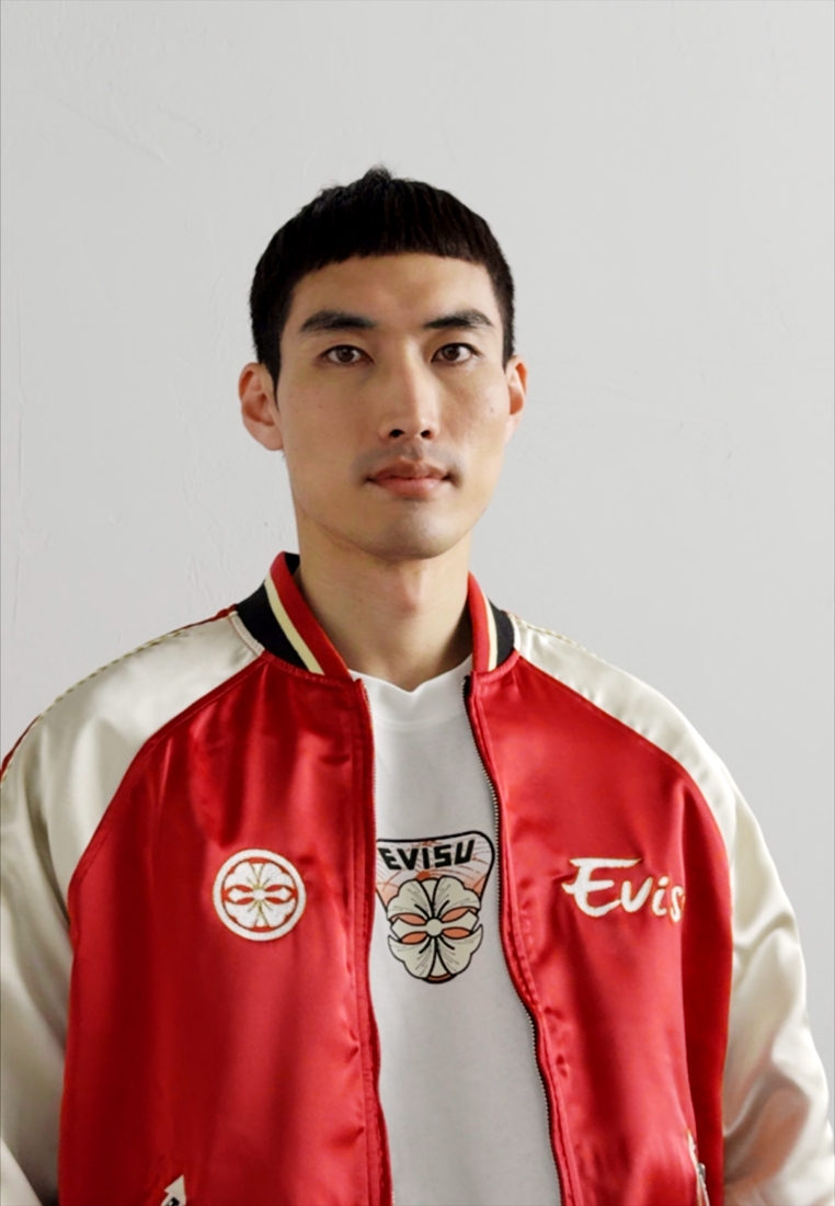 Evisu SEAGULL WAVE 2 FACE SOUVENIR JACKET - Bomber Jacket - dark 