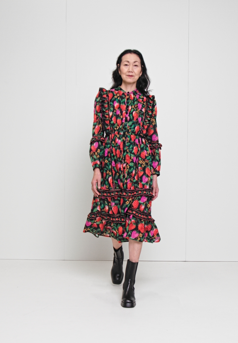 Farm Rio LADY STRAWBERRY MIDI DRESS - Freizeitkleid - multi-coloured ...