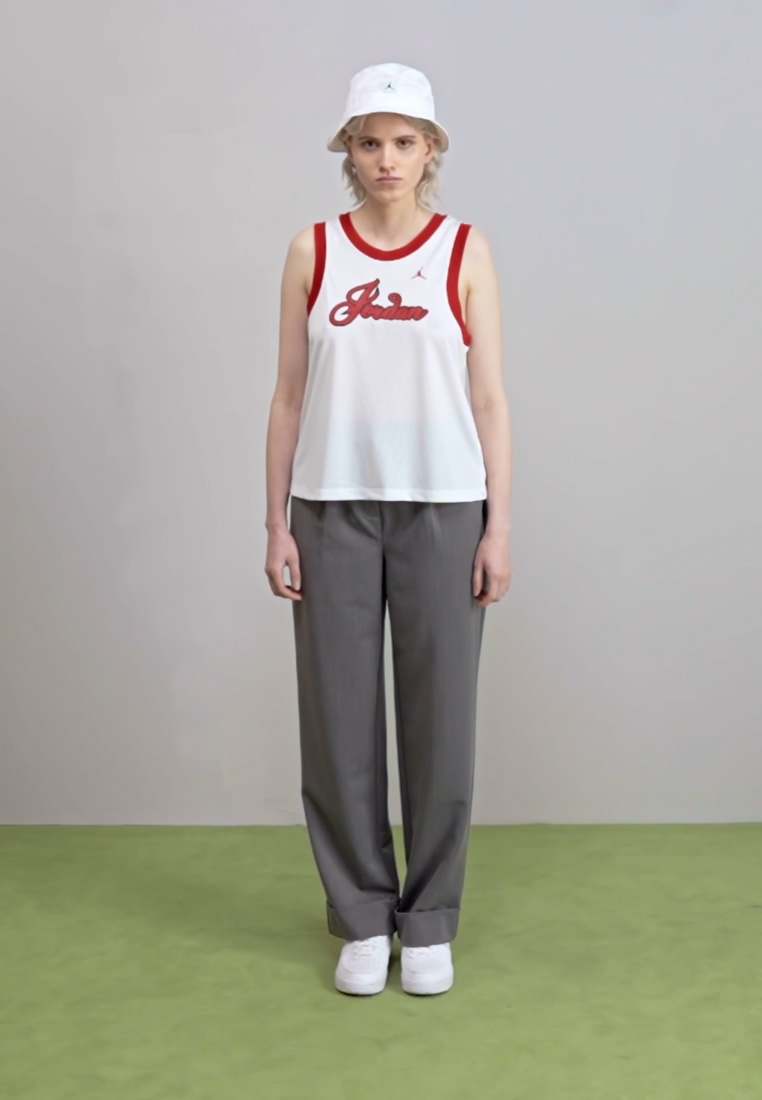 Jordan 23 TANK - Top - white/gym red/wit - Zalando.nl