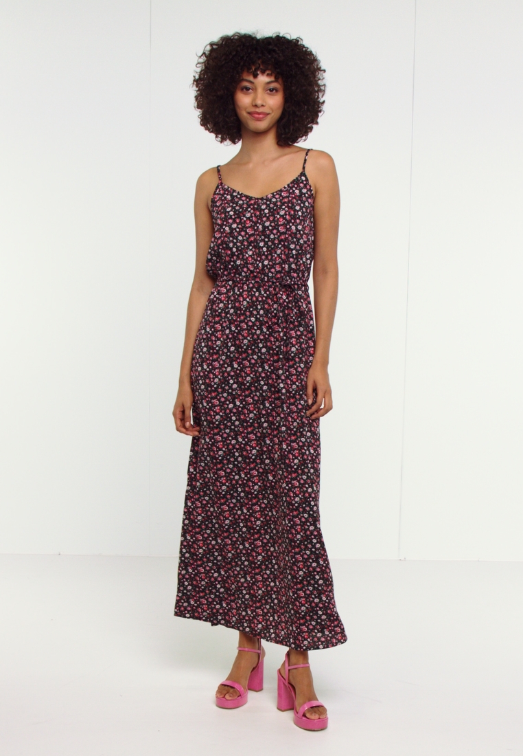 JDY JDYCAMILLA STRING MAXI DRESS Maxi dress black aop multi flower