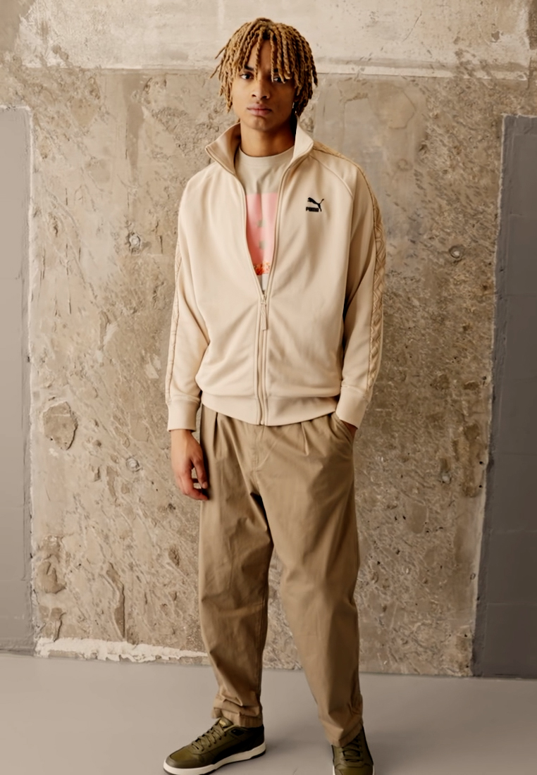 Puma TREND TRACK JACKET Sudadera con cremallera granola/beige