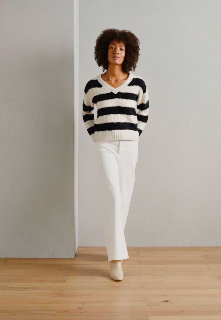 Jupe Droite Marks & Spencer Taille 16 – Coton Imprimé Géométrique Noir – Idée Travail