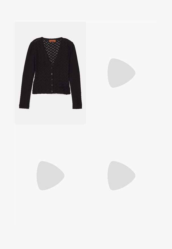 Missoni BUTTONED CARDIGAN - Cardigan - black beauty; FRAME CUTAWAY TANK - Top - white; MARINE SERRE MOON  - Leggings - Trousers - tan; NEOUS VEGA 80 - Classic ankle boots - chocolate