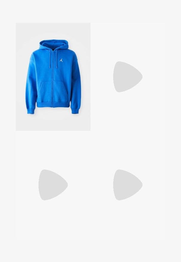 Blaue Zip-Hoodie aus weichem Stoff, ausgestattet mit einer Kängurutasche, einer verstellbaren Kapuze und dem weißen Jordan-Logo auf der linken Brust.; Weißes Baumwoll-T-Shirt mit Rundhalsausschnitt und kurzen Ärmeln. Verfügt über ein kleines blaues Logo auf der linken Brustseite. Lässiges Design, keine Muster.; Beige Baumwollshorts mit einem elastischen Bund, zwei Seitentaschen und einer lockeren Passform. Der Stoff hat eine subtile Textur.; Nike Sportswear PULSE - Sneaker low - black/anthracite