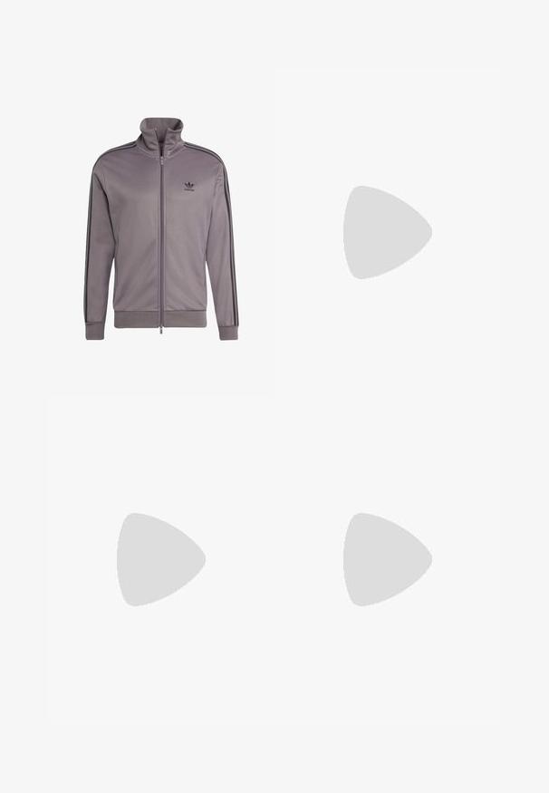 adidas Originals Felpa con zip - grey strata   black; T-shirt nera in cotone con maniche corte, collo rotondo e vestibilità comoda. Texture liscia e design minimalista, senza motivi né dettagli.; Jeans in denim nero con taglio dritto, cinque tasche, accessori in metallo e rivetti di rame, caratterizzati da una texture morbida e un leggero sbiadimento.; Sneaker Adidas nere con strisce bianche, testo "Spezial" dorato, suola in gomma e tab sul tallone bianco, mostrato in veduta laterale.
