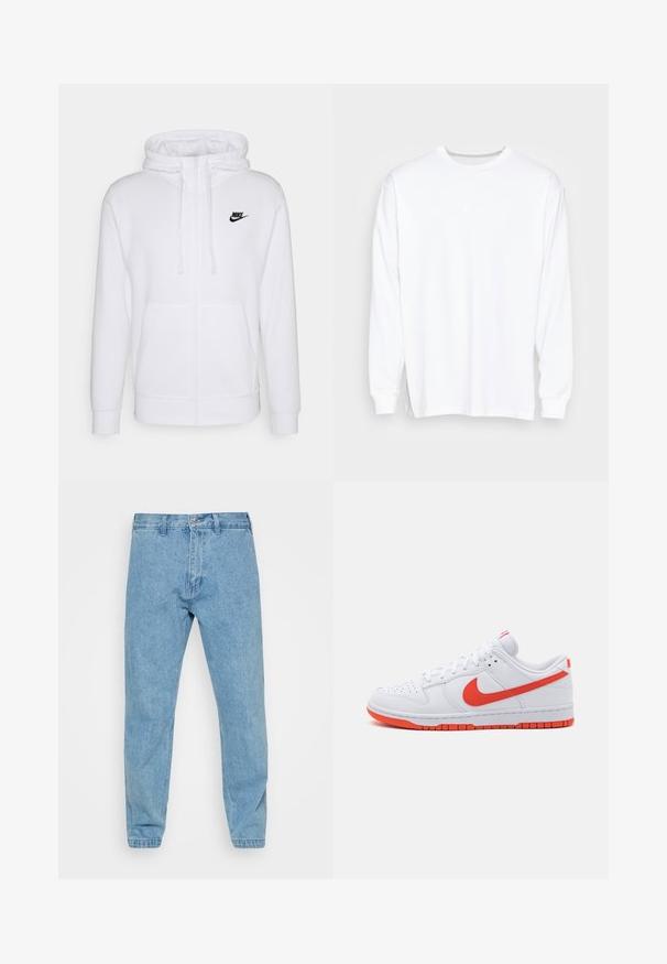 Nike Sportswear DUNK RETRO - Sneakers basse - white/picante red/bianco - Zalando.it