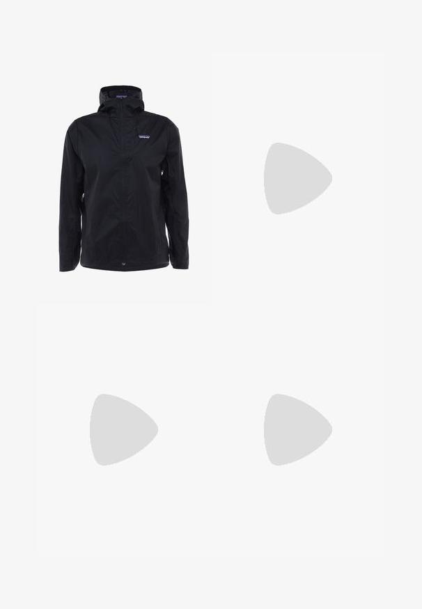Juodas vandeniui atsparus švarkas su užtrauktuku priekyje, reguliuojama kapišonu ir logotipu viršutiniame kairiajame kampe. Lengvas audinys su lygia tekstūra.; Columbia BAHAMA™ SHIRT - Marškiniai - fossil; Šviesiai rudos spalvos cargo kelnės su užsegimu, lieknu siluetu, šoninėmis kišenėmis ir glotnia medvilnės mišinio medžiaga. Nėra matomų raštų ar akcentų.; Rudi nepralaidūs sportbačiai su tekstūruota viršutine dalimi, perforuotomis detalėmis, juodu kulno palaikymu ir pilku guminio padu. Šniūreliai yra dekoruoti metaliniais galais.