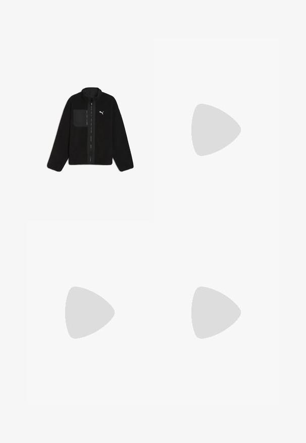 Juodas vilnonis džemperis su aukštu apykakle, priekiniais užtrauktukais ir kairiu krūtinės kišeniu. Viršuje kairėje pusėje yra logotipas. Minkšta tekstūra.; Pilkos spalvos medvilninis marškinėlis su apvalia iškirpte, trumpomis rankovėmis ir mažai baltu logotipo ženkleliu kairiajame krūtinės kampe. Minkštas tekstūras, paprastas dizainas.; Rudos kelnės, pagamintos iš tvirto audinio, turinčios tiesią koją, standartinę juosmenį ir šonines kišenes funkcionalumui.; Juodos sportinės bateliai su tekstūruotu mezginiu, plokščiomis raištelėmis ir paminkštintu padu, turinčiu subtilius atspindinčius akcentus.