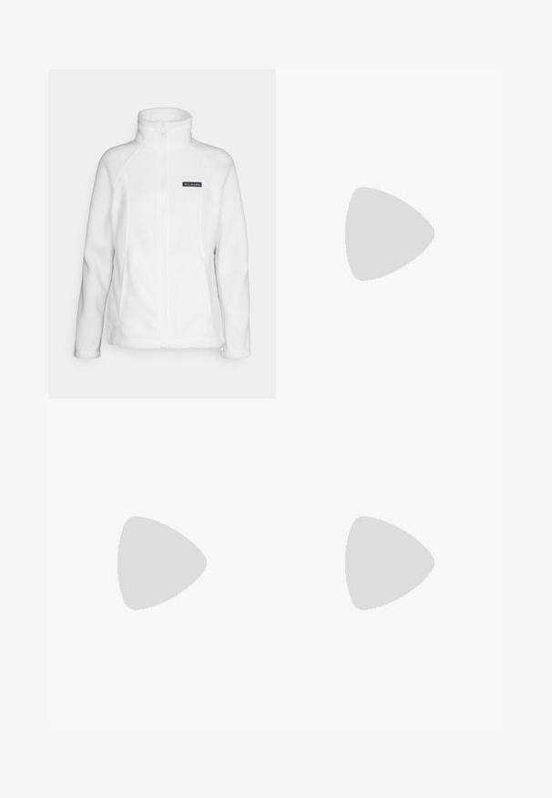 Columbia BENTON SPRINGS™  biały; Biały polarowy sweter z półzamkiem, elastycznymi mankietami i naszywką z logo Patagonia. Miękka tekstura i luźny krój.; Czarne spodnie sportowe o dopasowanym kroju, z elastycznym pasem i boczną kieszenią na zamek. Gładki, elastyczny materiał z minimalną ilością szwów.; Columbia PEAKFREAK czarny