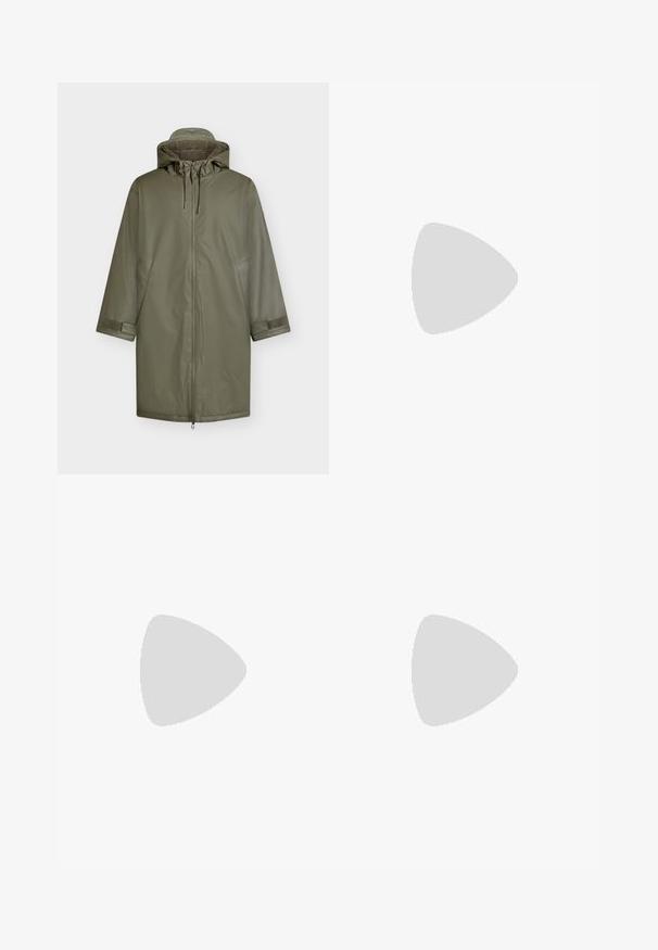 Olive roheline veekindel parka, millel on lukk ees, reguleeritav kapuuts ja pehme fliisvooder. Omab hõlpsasti kinnitatavaid rihmasid varrukatel ja küljetaskuid.; Hall hallux-sinine kootud särk ümarate kaelustega ja pikkade varrukatega. Omab soonikuid mansette ja allääri, sileda tekstuuri ning väikest logo rinnal.; Mustad denim püksid sirge lõikega, viie taskuga, metallne nööp sulgemiseks ning peened õmbluse detailid. Sile tekstuur ja ühtlane värv.; Must värviline nahkne pahkluu saabas ümarate varvastega, nööbitav eesmine osa ja tekstureeritud kummitald. Omab tõmbetaba kandmisel ja kontrastõmblusi.; Mustra musternööriga must sall; valmistatud pehmest materjalist ja omab siledat tekstuuri. Ristkülikukujuline, sobib erinevate stiilivalikute jaoks.