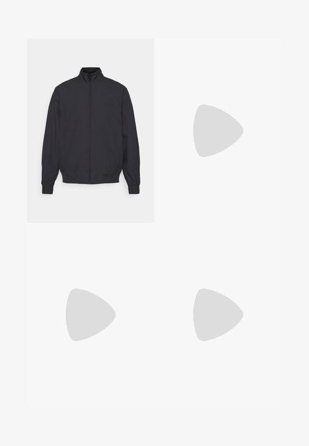 Čierna zipová bunda s vysokým golierom, elastickými manžetami a lemom. Má minimalistický dizajn a malé logo na hrudi. Ľahká tkanina.; Bordový mikina s kapucňou vyrobená z jemnej tkaniny má kengurskú kapsu so bočnými zipsami a čierne akcenty. Hlavový a rukávový lem sú rebrované.; Čierne atletické šortky s elastickým pásom, vyrobené z mäkkej tkaniny, s malým bielym logom na dolnej ľavej strane.; Čierne športové tenisky s vrchnou časťou z jemnej sieťoviny, vystuženou špičkou, textúrovanou medzipodrážkou a vonkajším pútkom na zadnej strane pre jednoduché obúvanie. Logo zobrazené na boku.