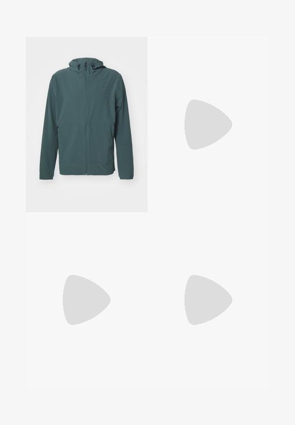 Nike Performance UNLIMITED - Treniņjaka - vintage green/black; Balts bez piedurknēm sporta krekls, kas izgatavots no viegla materiāla. Tam ir apaļš kakla izgriezums un neliela melna Nike logo augšējā kreisajā stūrī.; Melni Nike gara bikses ar elastīgu jostu, sašaurinātiem iegurniem un diskrētu logo akcentu. Izgatavotas no gludas auduma ar vienkāršu dizainu.; Melnas Nike skrējēju kurpes ar acu augšdaļu, teksturētu zoli un minimālu zīmolu. Dizains ir elegants un sportisks izskats.