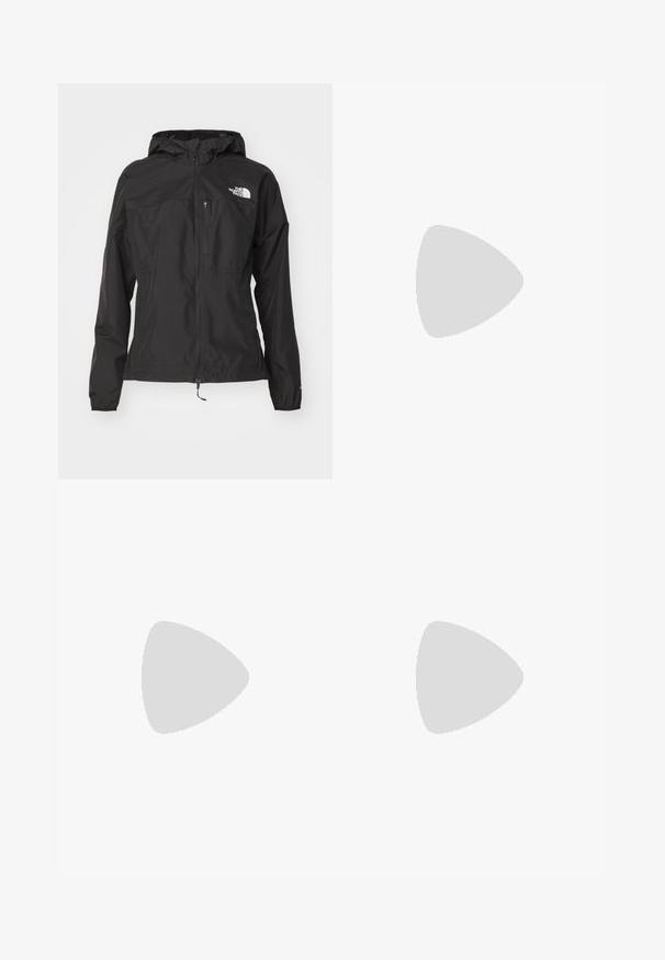 The North Face HIGHER RUN WIND JACKET - Veste de running - black; Débardeur blanc côtelé avec un décolleté rond et sans manches, présentant un ourlet droit et une texture lisse et extensible.; Tissu rouge recouvert de sequins rouges brillants en forme de fleurs, avec des tailles et des textures variables, créant une apparence superposée et texturée.; M sandale ouverte bordeaux à enfiler avec une finition brillante, un petit talon et un design minimaliste avec une forme lisse et incurvée.