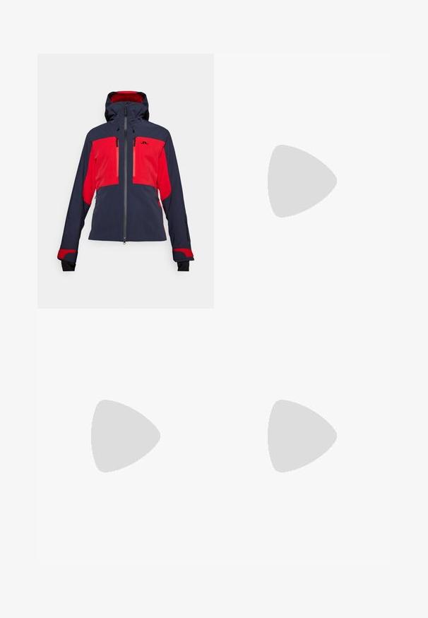 J.LINDEBERG Sports OMNIA PRO JACKET - Μπουφάν σκι - navy; Λευκή αθλητική μπλούζα κοντού μανικιού από απαλό ύφασμα. Διαθέτει στρογγυλή λαιμόκοψη και γκρίζο λογότυπο στο αριστερό στήθος, με πλαϊνές σχισμές στο τελείωμα.; Ανοιχτό γκρι παντελόνι με ίσια γραμμή, κλείσιμο με κουμπί, μπροστινές τσέπες και απαλό, υφασμάτινο υλικό. Μινιμαλιστικός σχεδιασμός, χωρίς σχέδια.; Λευκά αθλητικά παπούτσια με λείο συνθετικό επάνω μέρος, μπλε λεπτομέρειες, υφασμάτινη ναυτική φτέρνα και ελαφρύ, επικαθισμένο πέλμα για πρόσφυση.