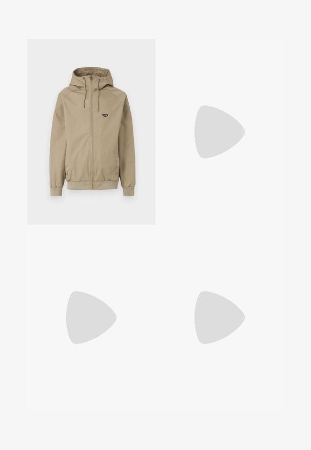 Volcom RAYNAN  - Waterproof jacket - khaki; Only & Sons ONSMILLENIUM TEE - Basic T-shirt - schwarz; Obey Clothing BIGWIG BAGGY - Baggy Jeans - stone wash indigo; adidas Originals SAMBA OG UNISEX - Trainers - footwear white; Billabong GOON UNISEX - Sunglasses - black