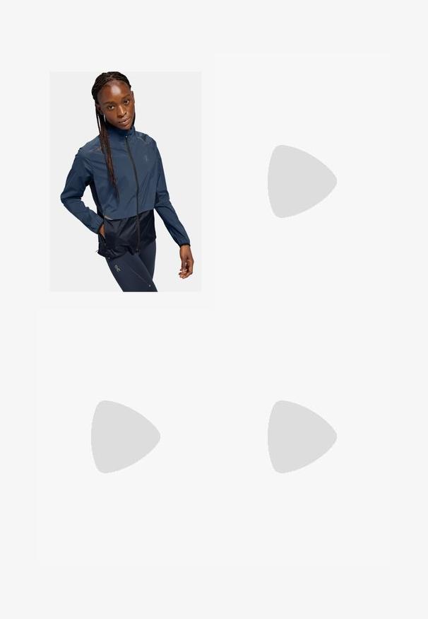 Jūrinis vėjui atsparus paltas su sutrumpintu designu, užtrauktuku, ilgomis rankovėmis ir atspindinčiomis detalėmis. Medžiaga atrodo lygi ir lengva.; Balta sportinė maikutė trumpomis rankovėmis, pagaminta iš lygaus, elastingo audinio. Ant krūtinės yra mažas juodas Adidas logotipas.; Baltos sportinės šortai su elastinga juostos juosta ir reguliuojama raišteliu. Pagaminti iš lengvo audinio, turi šonines kišenes ir laisvą siluetą.; Baltas sportinis batelis su tinklinio audiniu, raišteliais ir tekstūruotu padu. Diskretiška prekės ženklų simbolika ir be siūlių konstrukcijos detalės matomos.