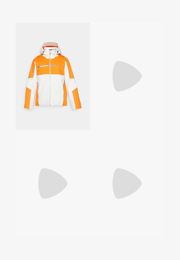 Spyder TITAN JACKET - Jachetă schi - orange shock; Tricou scurt, de culoare verde mentă, din țesătură moale. Are un gât rotund și o croială simplă, dreaptă, fără embellishments.; Pantaloni sport negri cu talie elastică, design conic, având un mare logo alb Nike pe piciorul stâng. Material moale, ușor.; Pantof sport negru cu un superior texturat, swoosh alb Nike și o tălpică din cauciuc alb. Dispune de un design cu șireturi și o formă dinamică.
