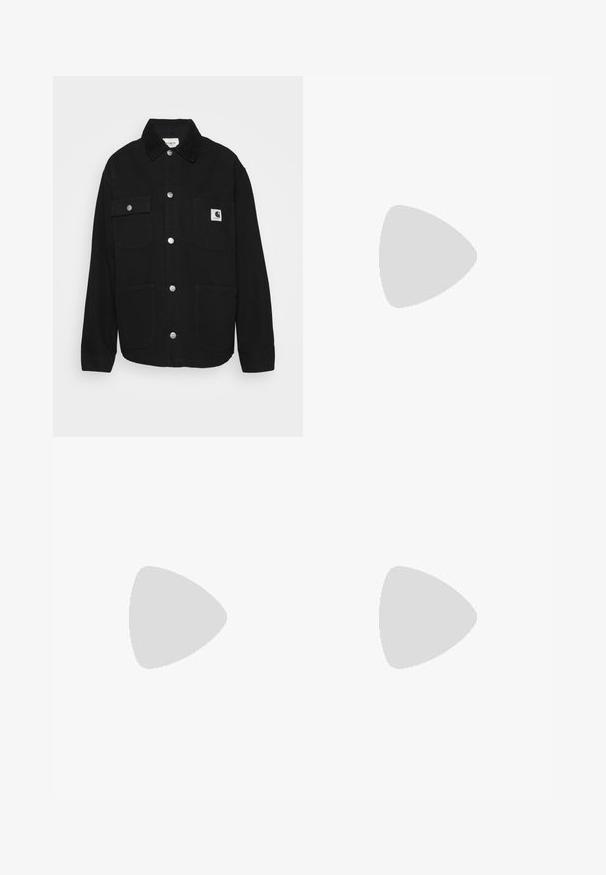 Carhartt WIP MICHIGAN - Summer jacket - black; adidas Originals TEE - Basic T-shirt - black; adidas Originals Tracksuit bottoms - black; adidas Originals SAMBA LT W - Trainers - black/white