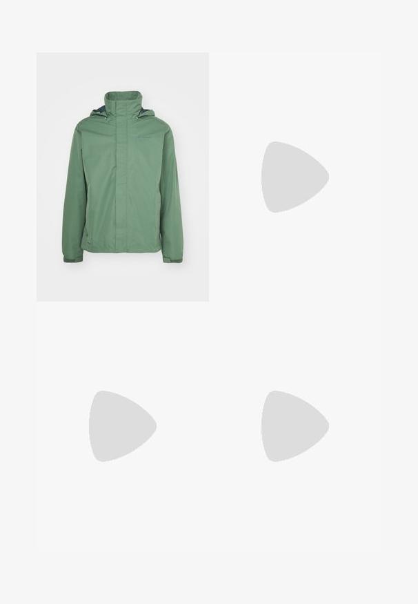 Vaude ESCAPE  - Regnjakke - woodland/dark sea; Svart kortermet T-skjorte laget av lett materiale. Har en liten hvit logo på venstre bryst og subtile skulderdetaljer.; The North Face HORIZON PANT - Friluftsbukser - black; Svart trail-løpesko med teksturert overdel, elastiske lisser og Contagrip yttersåle. Har en tett passform og beskyttende tåhette.