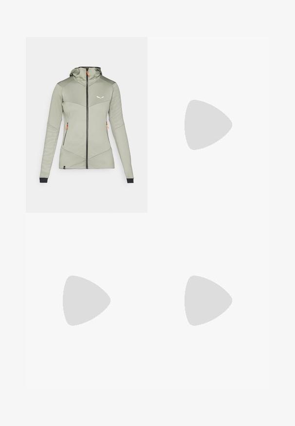 Salewa SELLA CREVASSE jasnozielony; Czarny krótki t-shirt wykonany z bawełny, z białym logo z zaokrąglonymi akcentami i napisem "THE NORTH FACE" z przodu. Krótkie rękawy, okrągły dekolt.; Białe spodnie narciarskie o gładkiej fakturze, z dwoma zamykanymi na zamek bocznymi kieszeniami, dwoma guzikami w talii oraz lekko rozszerzanym krojem nogawki.; Czarne sportowe buty z teksturowaną cholewką, z szarymi akcentami i białą podeszwą środkową. Zawierają pętelkę do zakładania oraz wyraźne logo marki na pięcie.